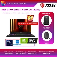 MSI Crosshair 16 HX AI D2XWFKG-020 16''QHD+Gaming Laptop(Ultra 9 275HX,16GB,1TB SSD,RTX5060 8GB,W11)