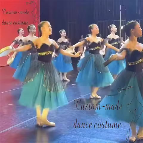 Esmeralda Ballet Skirt Children's Customized Competition Dress Red Professional Edition Dress Adult 