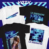 Kpop LE SSERAFIM "CRAZY" Tee T-shirt - Chaewon, Sakura, Yunjin, Kazuha, Eunchae