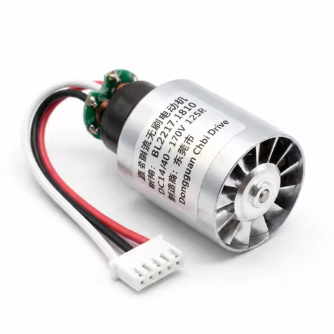 DC140V-170V 125W 130000Rpm BL2217-2nd High Voltage Brushless Ducted Fan Aluminum Alloy Impeller DC I