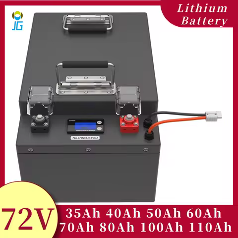 72V 35Ah Lithium Battery 40Ah 50Ah 60Ah 70Ah 80Ah 100Ah 110Ah Lifepo4 for Trolling Motor Hybrids Mot