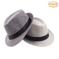 CEYOU Jazz Cap Fashion Gangster Cap Unisex Top Hats