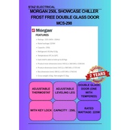 MORGAN 250L Showcase Chiller MCS-298 | Frost Free Double Glass Door