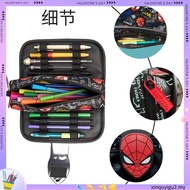 Smiggle Minecraft Spiderman Pencil Case Large-Capacity Stationery Bag Double Zipper