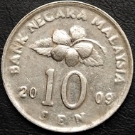 Koin Malaysia 10 Sen 2009 ERROR
