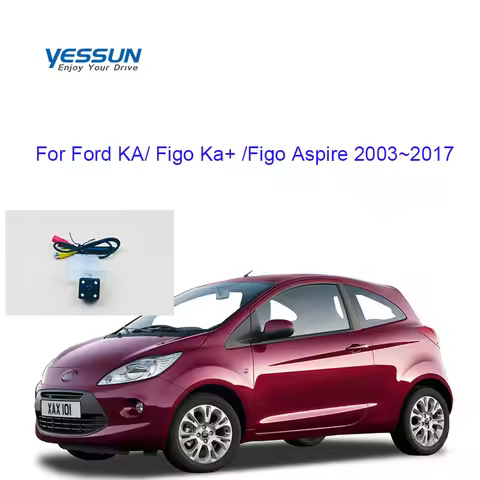 Vehical Rear camera For Ford KA Figo Ka+ Figo Aspire Sedan hatch 2003~2017 CCD car backup camera lic
