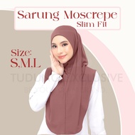 Tudung Exclusive Tudung Sarung Instant Slim Fit - Premium Moscrepe - Awning Lazy Lipat - Saiz S-M-L