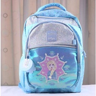 กระเป๋าเป้สะพายหลังความจุขนาดใหญ่ Smiggle Princess Elsa พร้อมกล่องใส่ของสำหรับนักเรียน กระเป๋าเป้สะพ