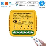 Tuya Wifi App Remote Curtain Roller Curtain Louver Remote Compatible 433 Curtain Louver Switch Wifi 