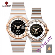 KADEMAN K9079&amp;K9079L Couple Watches Simple Steel Belt Waterproof Quartz Fashion Watch Men and Women Couples Gift Watch