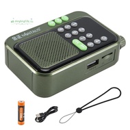 C90 Mini Pocket FM Radio Digital Radios Receiver Wireless Bluetooth MP3 Speaker with LED Display Rec