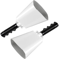 10 inci Cowbells Perkusi Tangan Pembuat Bunyi Dengan Keluli Logam Loceng Bersorak Loceng Untuk Perma