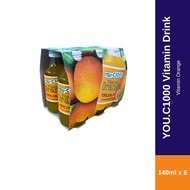 YOU.C1000 Vitamin Orange Drink 6x140ml