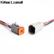 1 bộ 2 3 4 6 8 12 Pin Deutsch DT ô tô kín cắm điện nữ nam không thấm nước dây kết nối khai thác DT06