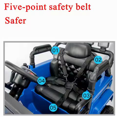 Adjustable Multi-Point Safety Harness Kids Electric Ride On Car(2/3/5 Point),Durable Construction - 