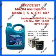 MAZDA 3, 5, 6, CX5, CX7 RX 8 Mazda2 1.5 Mazda3 1.6  NON Skyactiv (Lubrimaxx 15W40-4L Engine Oil +O/F
