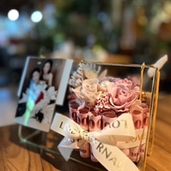 永生花&鈔票鞦韆照片夾花禮