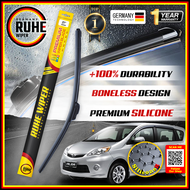 Ruhe Wiper Perodua Alza 2009-2019 - New Present Original High Quality Soft Silicone Car Wiper Silico