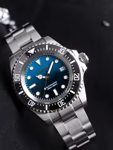 Cronos L6009M Diver Watch Waterproof NH35 Automatic Mechanical Sapphire Crystal Luminous 44mm Luxury