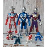 Set Sofubi Ultraman Taiga, Ultraman Zett, Ultraman Trigger 23cm