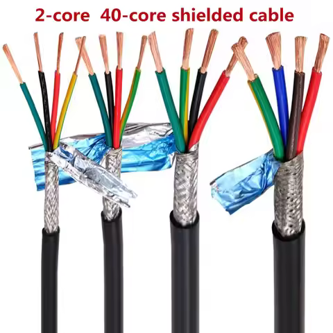 10m shielded wire RVVP2 3 4 5 6 7 8 10 12 14 16 20 24 core control signal line 22AWG0.3 0.5 0.75mm P