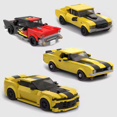 Block MOC Bricks Z28 Racing Sports Car Technology Retro Vehicle Racer Building Blocks Creative Garag