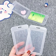 5 PCS Transparent Plastic Card Protective Sleeve Bus Card Sleeve  Work Card Sleeve Bank Card Sleeve 