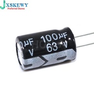 20PCS ​​​​​​100uF 63V 100MFD 63Volt 8*12mm Aluminum Electrolytic Capacitor Radial 100mf63v 100uf63v 