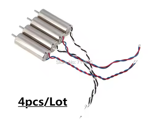 4pcs 3.7V 720 Motor CW CCW 7x20mm Engines Motors 1.0mm Shaft Accessory For JXD JD385 V252 JD388 Hubs