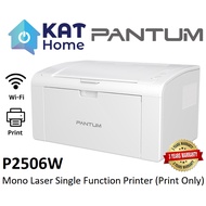 PANTUM P2506W MONO LASER SINGLE FUNCTION WIFI PRINTER (PRINT ONLY) WITH STATER INK /NT-C216B TONER CARTRIDGE (1600PAGES)