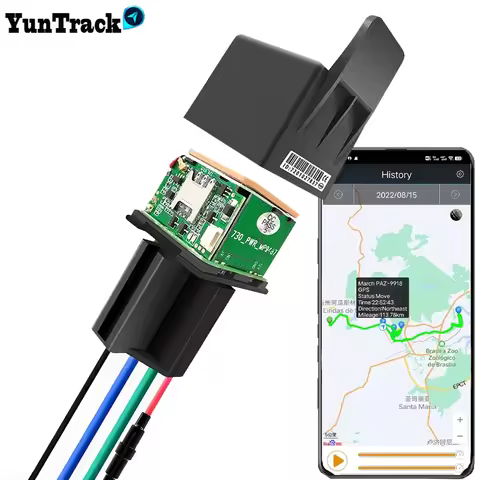 Car Tracking Relay GPS Tracker Device GSM Locator Remote Control Anti-theft Monitoring Cut off oil p