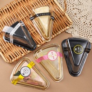 Thousand-layer mousse cake cut-in-piece blister pastry packaging box 6-inch 8-inch transparent trian