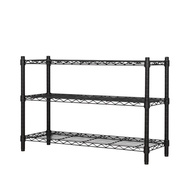 [特價]【dayneeds】輕型90x30x60公分三層烤漆波浪架黑色