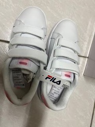 FILA 粉色魔鬼氈小白鞋 全新 24.5cm