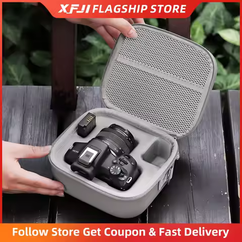 Camera Storage Case Portable Travel Bag Compatible with Canon EOS R100 R50 M50 Mirrorless Camera wit