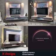 [N Design] Modern Wall Mounted Tv Cabinet /  Kabinet Tv Gantung / Hall Cabinet / Tv Console / Tv Rack Cabinet Gantung