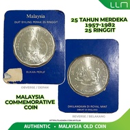 【OLD COIN】Malaysia, 25th Merdeka, 25 Ringgit 1982, BU