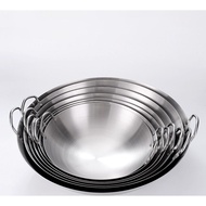 Full Stainless Steel Frying Pan 304 Stainless Steel Frying Pan with Stainless Steel Handle
