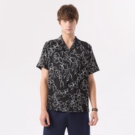 ESP เสื้อเชิ้ตฮาวาย ผู้ชาย สีดำ | Hawaiian Shirt | 04063