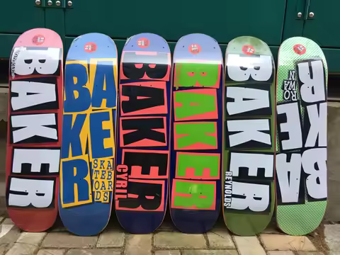 Baker Skateboard deck Add Griptape 100% Canada Maple Double Rocker7.75/8.0/8.125/8.25/8.3/8.5 Inch S