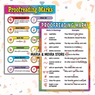Proofreading Marks Chart | A4 Size Laminated Chart