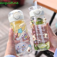 hot ♟♦₪ Straw Water Bottle Portable Cup Sleeve Bouncing Strap Children Large Capacity Nipple