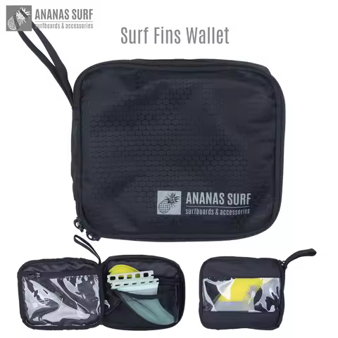Ananas Surf Surfboard Fins Pouch Bag Cover Wallet Holder Storage Kitesurfboard SUP Wakesurf Accessor