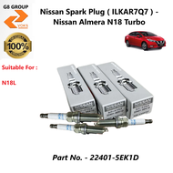 Nissan Spark Plug ( ILKAR7Q7 ) - Nissan Almera N18L ( 22401-5EK1D ) - 3 pcs