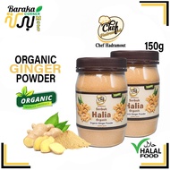 Serbuk Halia Organik / Organic Ginger Powder Fresh Grinded / Chef Hadramout Bentong ginger 150g