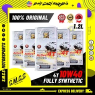 96 JUSTIN JARELL 4T 10W40 (1.2L) ACTIVE 4T ENGINE OIL FULLY SYNTHETIC Minyak Perinci 96 100%ORIGINAL