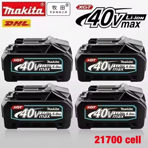 Makita XGT 40V Lithium ion 21700 battery 5.0Ah Rechargeable replacement battery, BL4020,BL4025,BL405