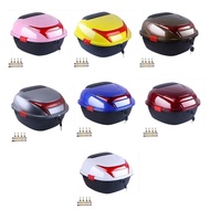 Shopp Motorcycle Rear Box Helmet Luggage Storage Top Case Large Capacity Universal for Electromobile