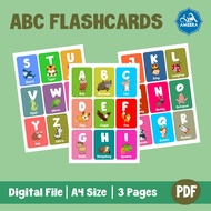 Card toys for children. ABC flashcard