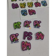 1pcs Felt Time Table Subject Label